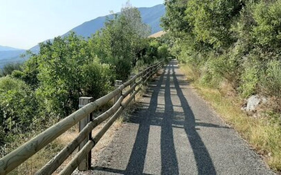 La pista ciclabile Paliano – Fiuggi, una delle più belle del Lazio.