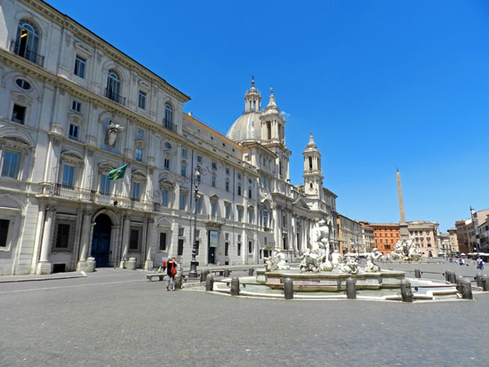 Piazza Navona, la più bella piazza barocca di Roma.