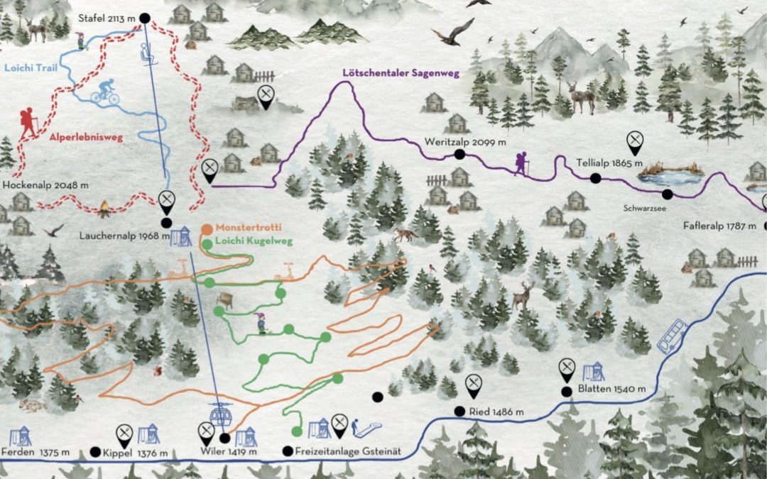 Lauchernalp: la montagna d’estate si raggiunge in treno con il panoramico Trenino Verde delle Alpi